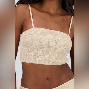 Forever 21 crop top Stylish Tan Women's size large
